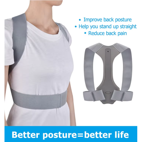 Back Support with Clavicle Band – Posture Corrector for Elderly