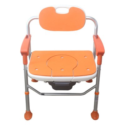 Adjustable Foldable Shower Chair with Non-Slip Seat