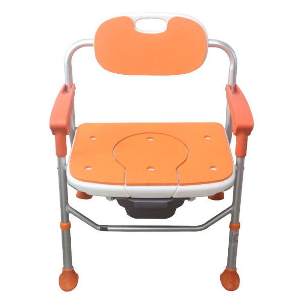 Adjustable Foldable Shower Chair with Non-Slip Seat