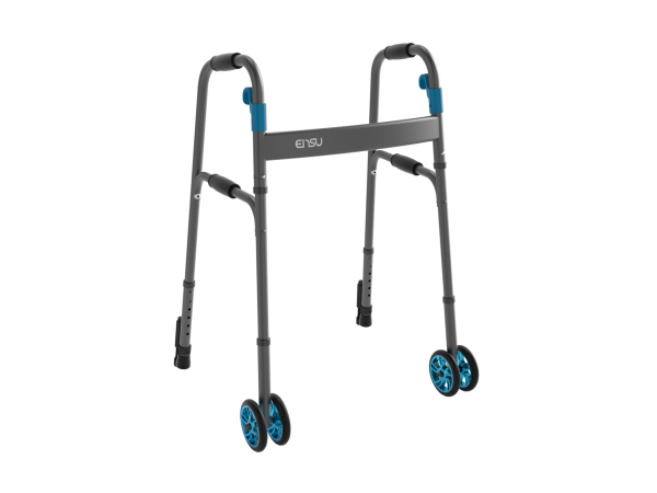 ENSU One-Click Folding Walker with Wheels – Standard