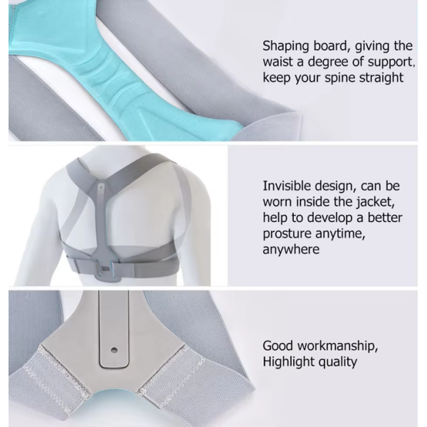 Back Support with Clavicle Band – Posture Corrector for Elderly