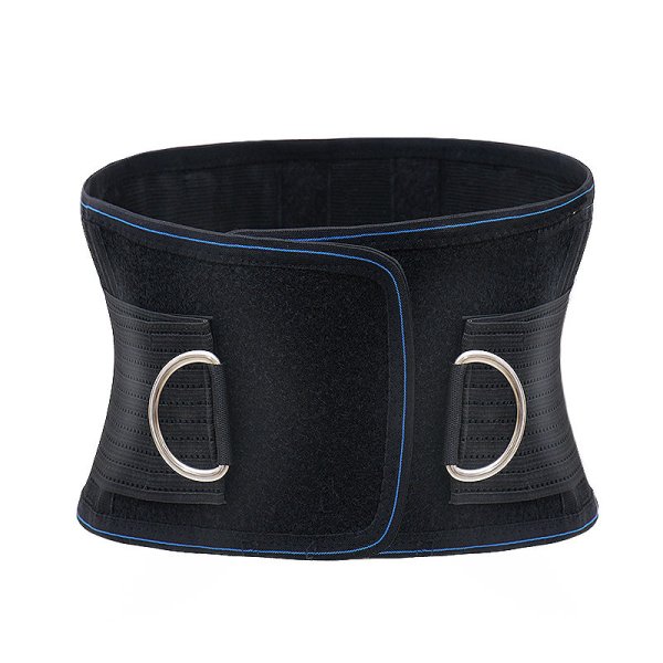 D-Ring Adjustable Medical Lumbar Belt with Pads for Back Support