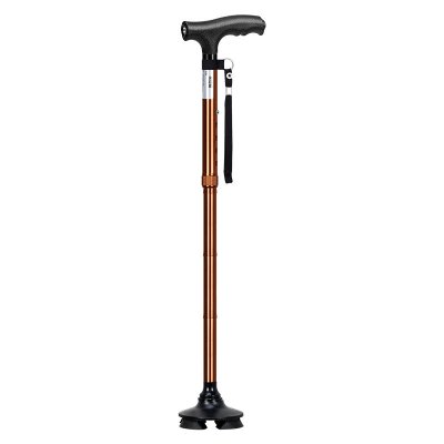 S15ZDFC29 Folding Cane with LED – 4-Leg Lightweight Stick