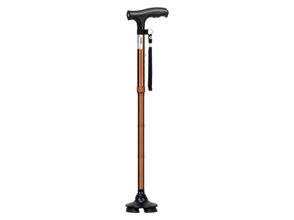 S15ZDFC29 Folding Cane with LED – 4-Leg Lightweight Stick