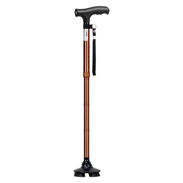 S15ZDFC29 Folding Cane with LED – 4-Leg Lightweight Stick