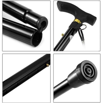 CE Certified Adjustable Folding Cane (84–93cm)