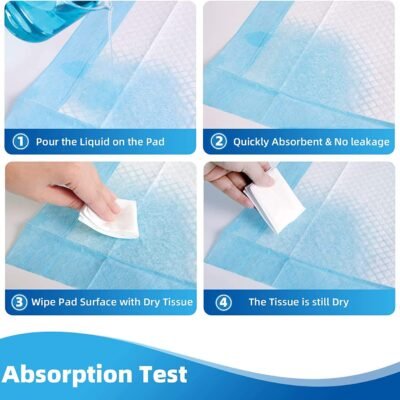 5-Layer Disposable Underpads – Adult & Pet Incontinence Bed Pads 1pc