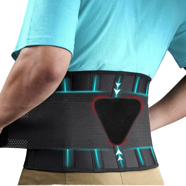 Lumbar Support Belt – Back Brace for Lower Back Pain Relief
